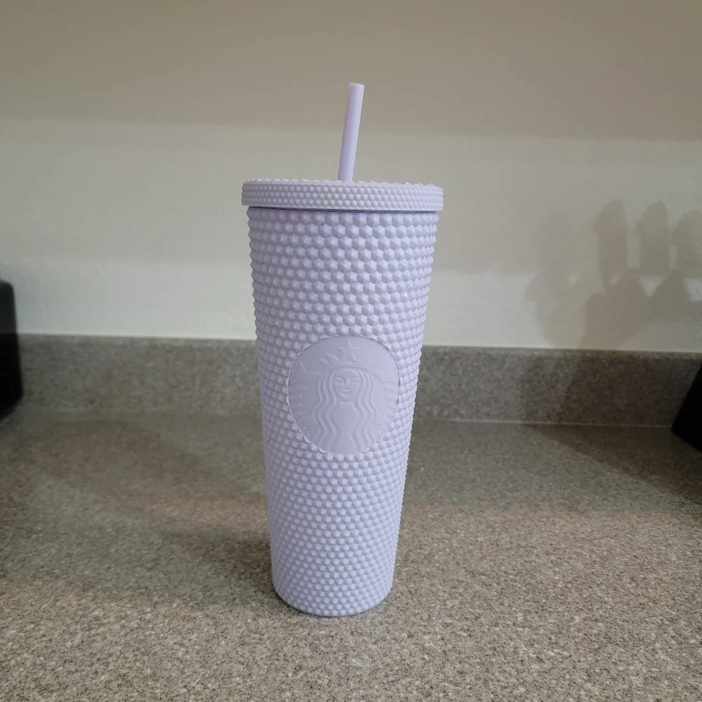 Starbucks 2021 Holiday Bling Studded Cold Cup Tumbler - 24oz Lavender Purple